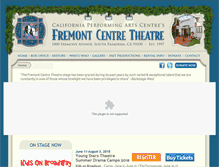 Tablet Screenshot of fremontcentretheatre.com